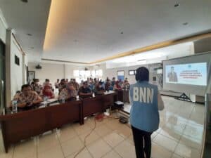 BNNK Bogor Melaksanakan Kegiatan Sosialisasi P4GN dan kegiatan Tes Urine Pemberdayaan Masyarakat di Kecamatan Cigudeg