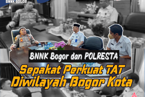 BNNK Bogor dan Polresta Sepakat Perkuat TAT diwilayah Bogor Kota