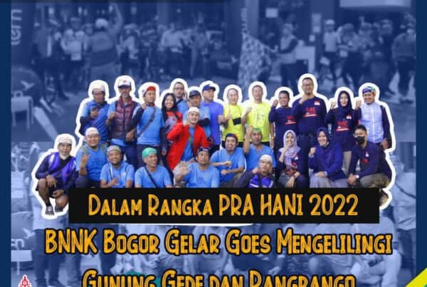 Dalam Rangka Pra HANI 2022 BNNK Bogor Gelar Goes Mengelilingi Gunung Gede dan Pangrango