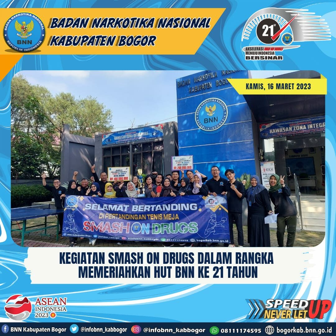 SMASH ON DRUGS DALAM RANGKA HUT BNN KE 21 TAHUN