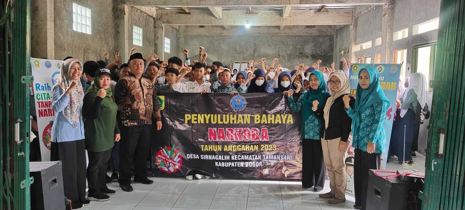 Sosialisasi Bahaya Penyalahgunaan Narkoba kepada Pelajar wilayah Desa Sirnagalih Kecamatan Tamansari