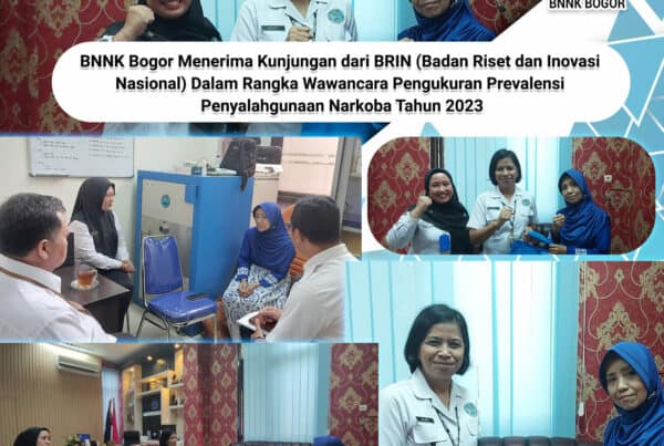 BNNK Bogor Menerima Kunjungan dari BRIN (Badan Riset dan Inovasi Nasional) dalam rangka Wawancara Pngukuran Prevalensi Penyalahgunaan Narkoba Tahun 2023.