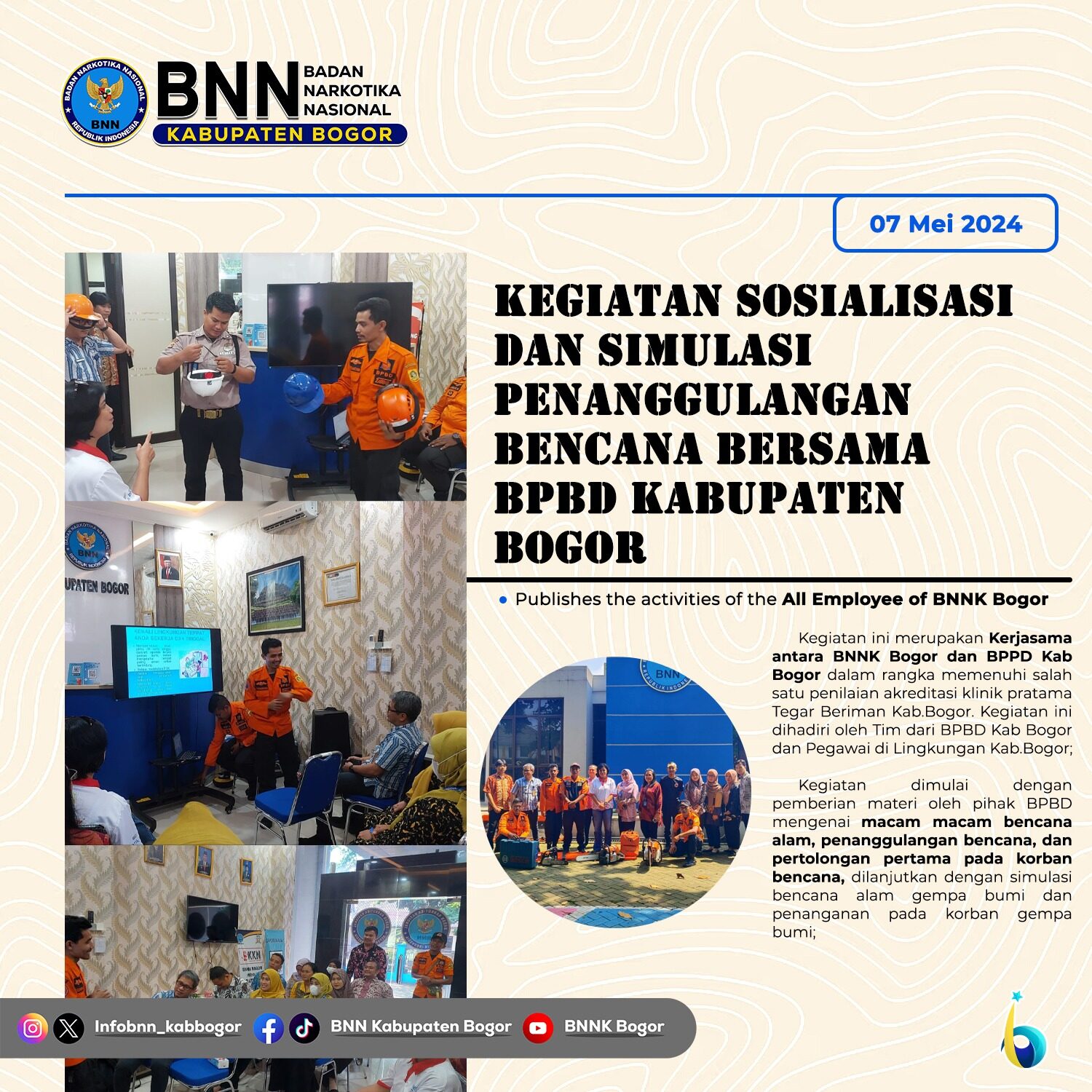 Sosialisasi Penanggulangan Bencana Bersama BPBD Kabupaten Bogor